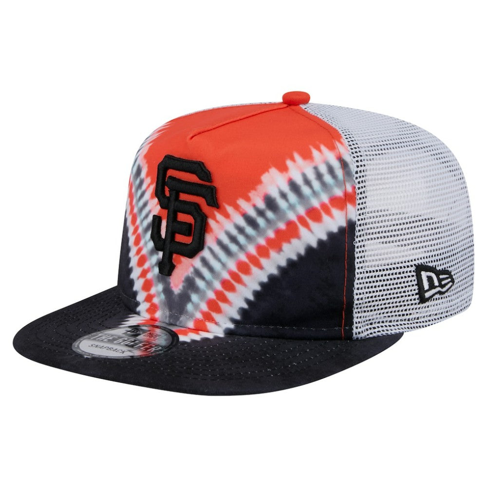 San Francisco Giants New Era Tie-Dye Golfer Trucker Adjustable Hat Hats