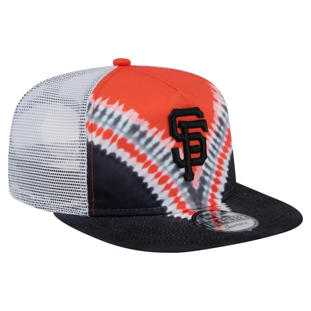 San Francisco Giants New Era Tie-Dye Golfer Trucker Adjustable Hat Hats