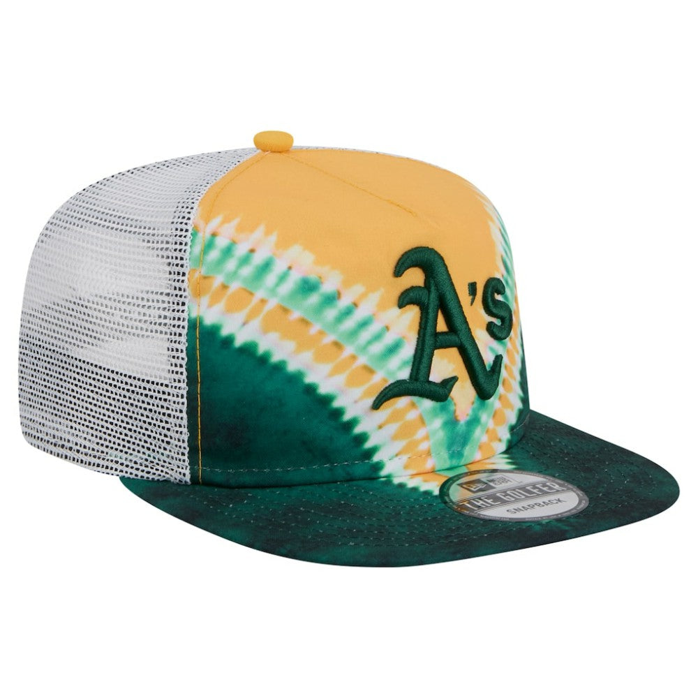 Athletics New Era Tie-Dye Golfer Trucker Adjustable Hat Hats