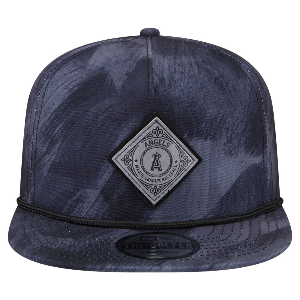 Los Angeles Angels New Era Printed Golfer Snapback Hat - Navy Hats
