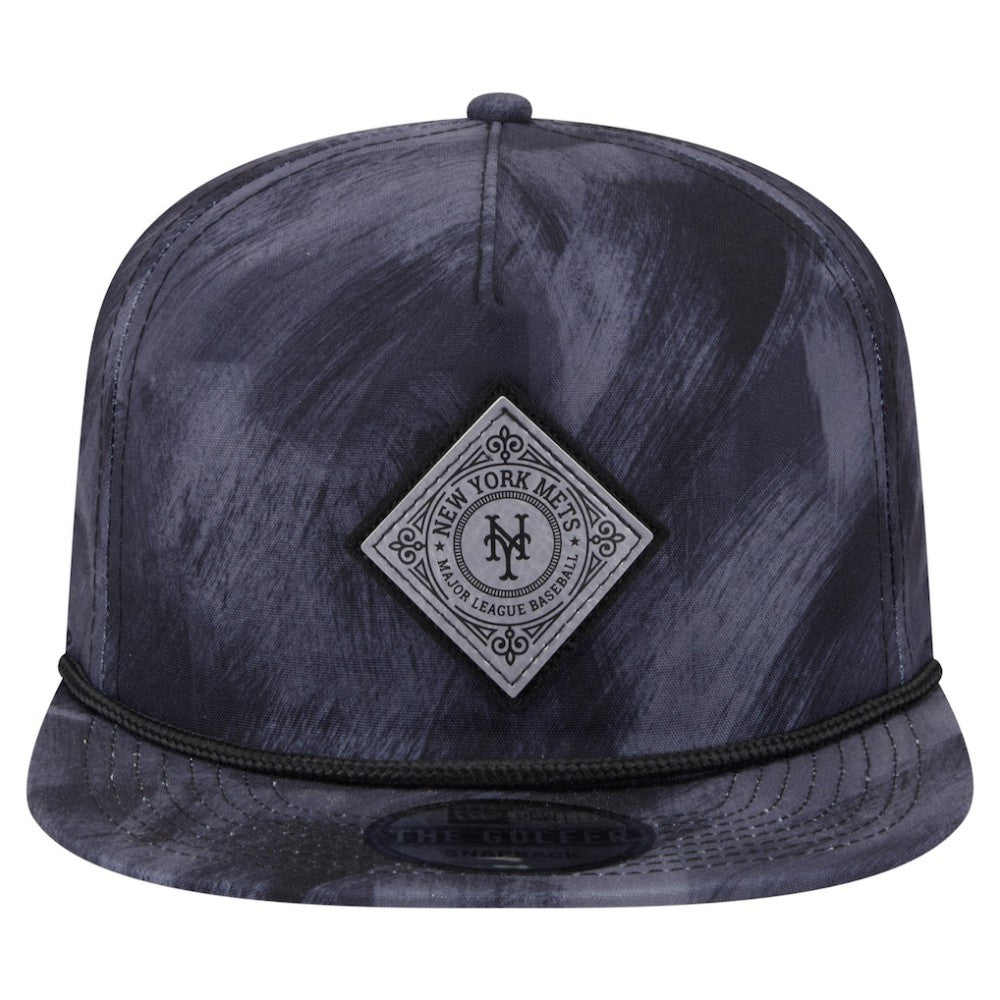 New York Mets New Era Printed Golfer Snapback Hat - Navy Hats