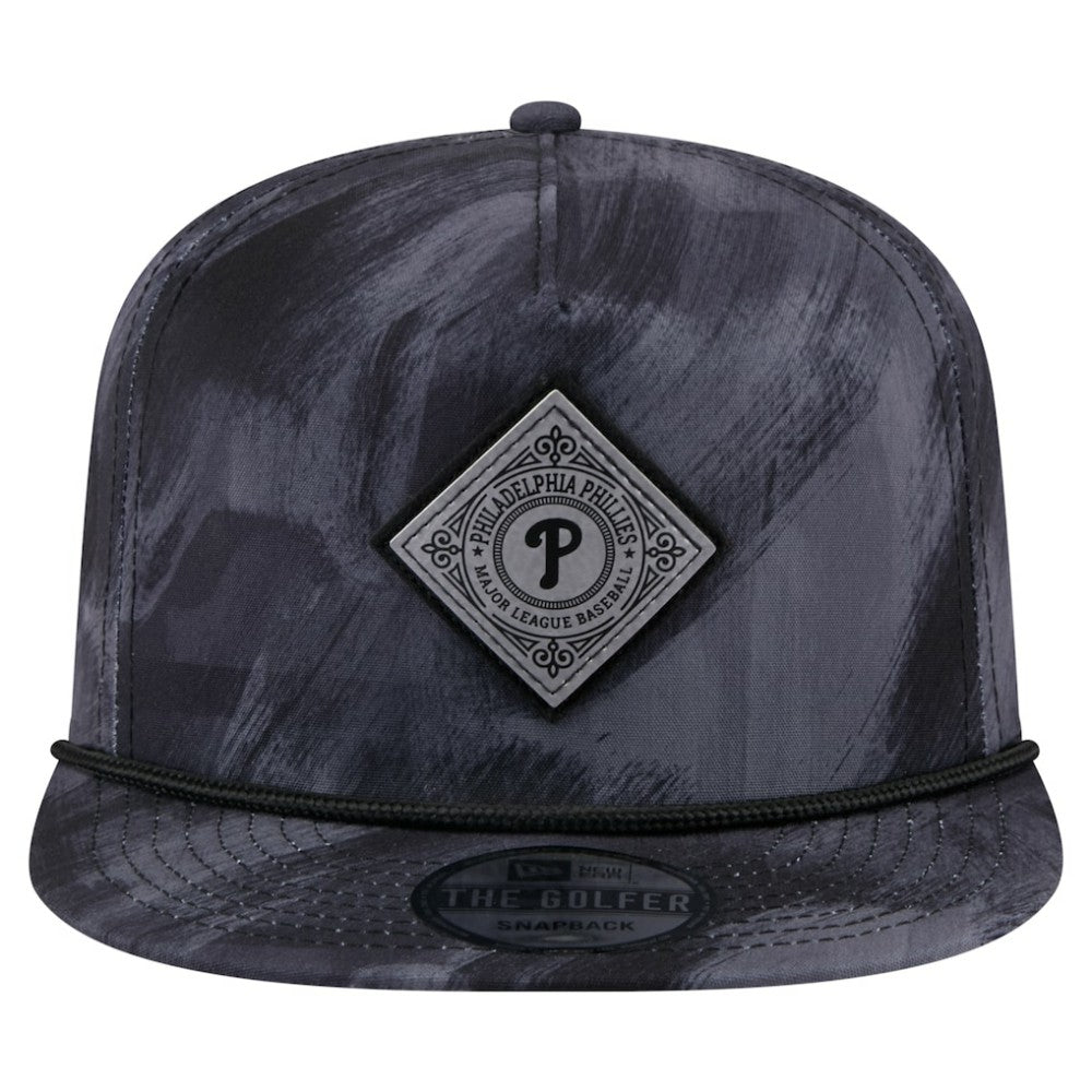 Philadelphia Phillies New Era Printed Golfer Snapback Hat - Navy Hats