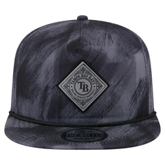 Tampa Bay Rays New Era Printed Golfer Snapback Hat - Navy Hats