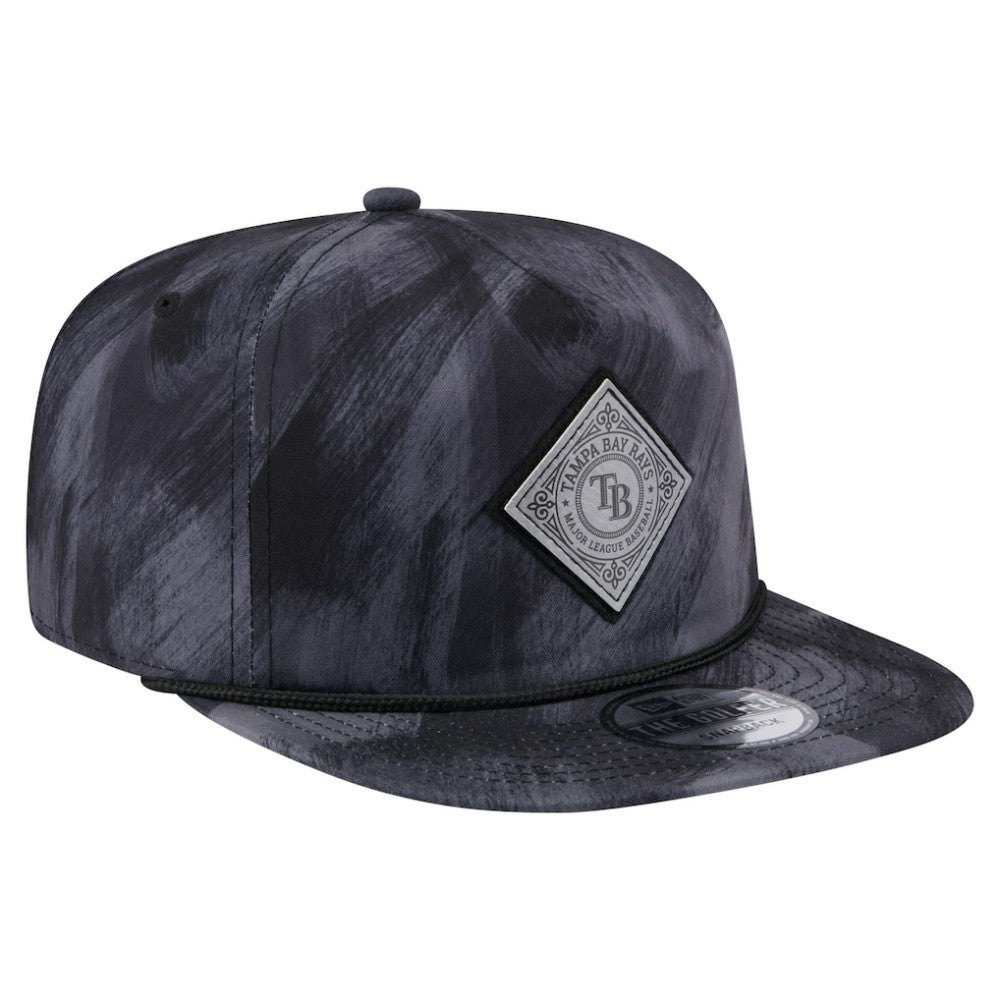 Tampa Bay Rays New Era Printed Golfer Snapback Hat - Navy Hats