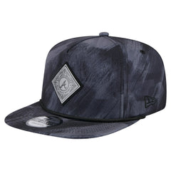 Atlanta Braves New Era Printed Golfer Snapback Hat - Navy Hats