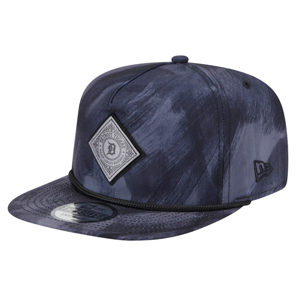 Detroit Tigers New Era Printed Golfer Snapback Hat - Navy Hats