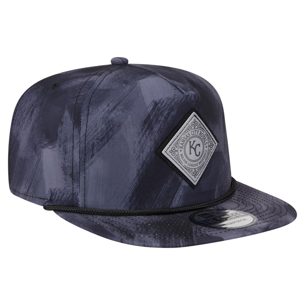 Kansas City Royals New Era Printed Golfer Snapback Hat - Navy Hats