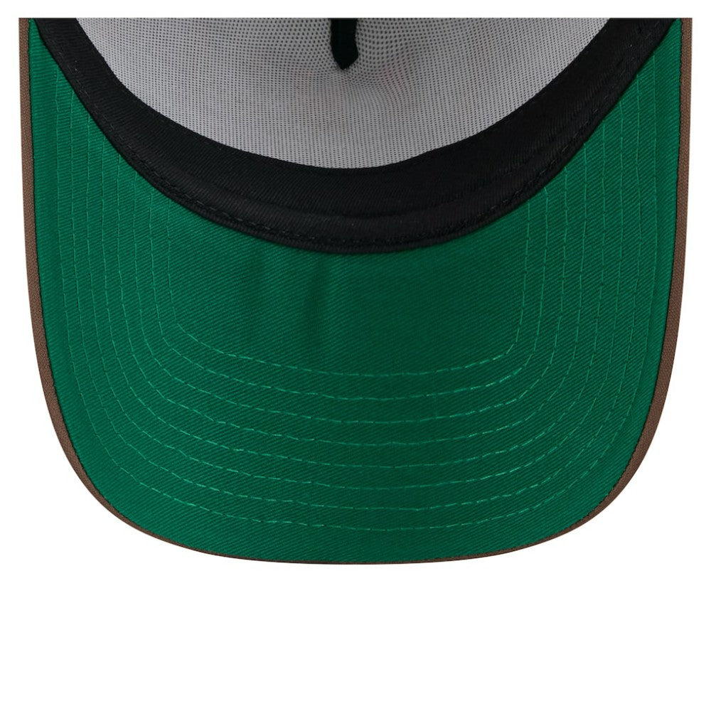 San Diego Padres New Era Distressed 9FORTY A-Frame Adjustable Trucker Hat - Brown Hats