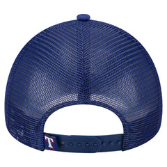 Texas Rangers New Era Trucker A-Frame 9FORTY Adjustable Hat - White/Royal Hats