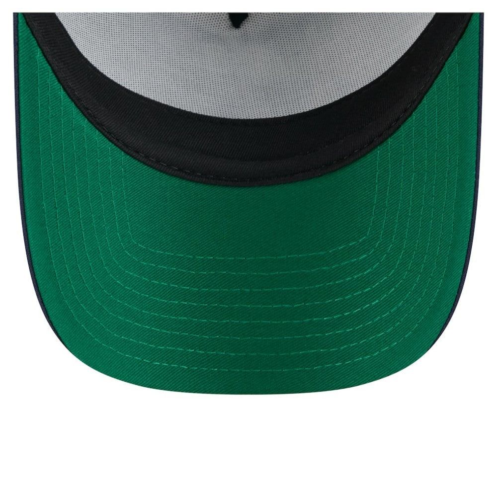 Chicago Cubs New Era Distressed 9FORTY A-Frame Adjustable Trucker Hat - White/Navy Hats