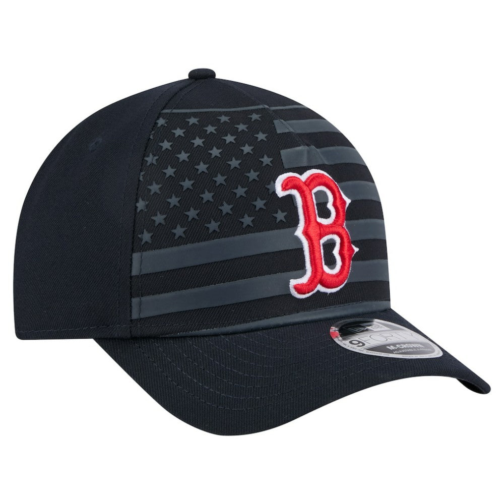 Boston Red Sox New Era American Flag 9FORTY M-Crown A-Frame Adjustable Hat - Navy Hats