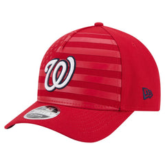 Washington Nationals New Era American Flag 9FORTY M-Crown A-Frame Adjustable Hat - Red Hats