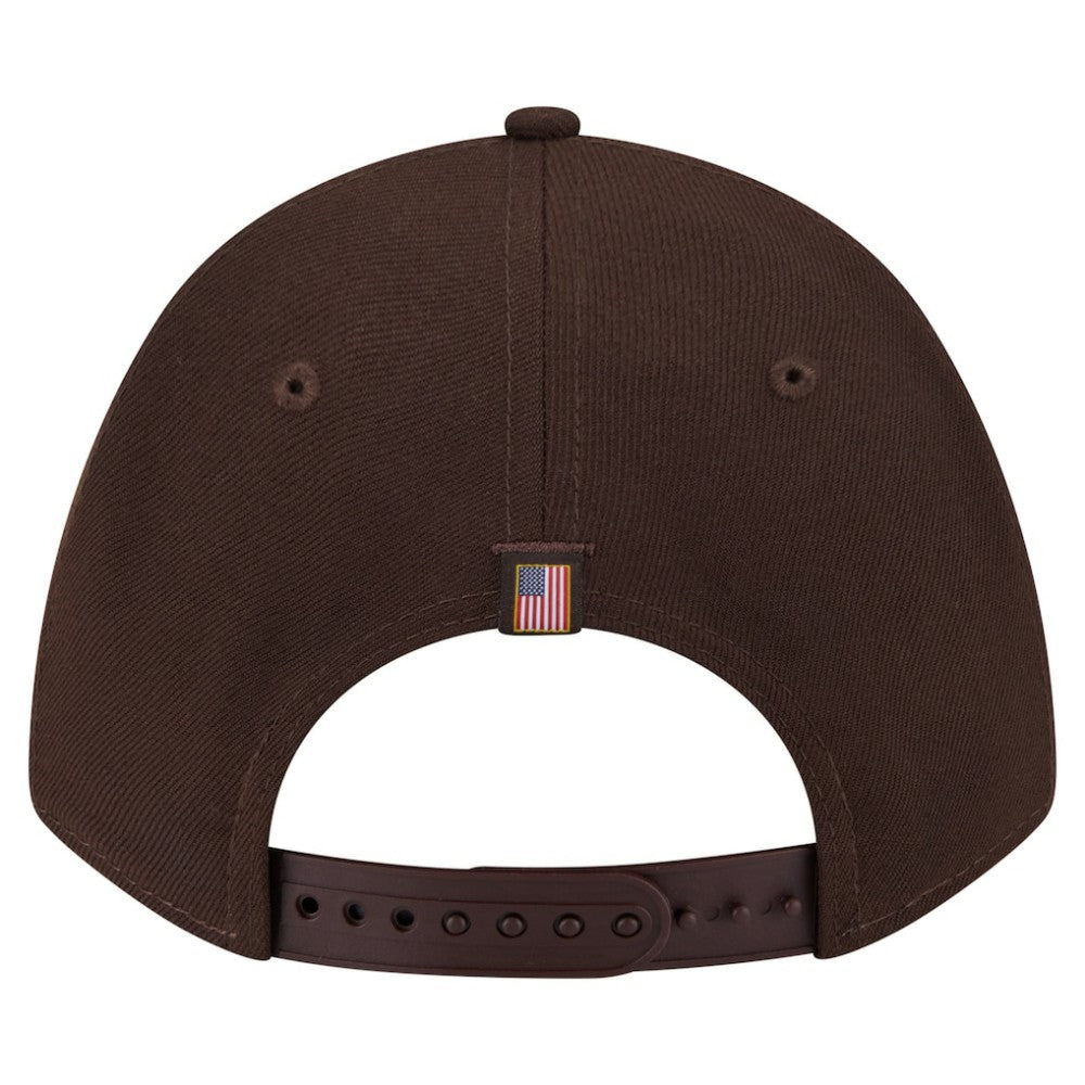 San Diego Padres New Era American Flag 9FORTY M-Crown A-Frame Adjustable Hat - Brown Hats