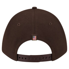San Diego Padres New Era American Flag 9FORTY M-Crown A-Frame Adjustable Hat - Brown Hats