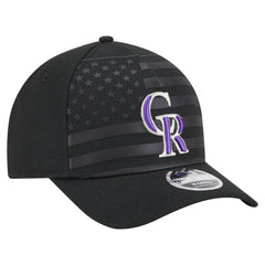 Colorado Rockies New Era American Flag 9FORTY M-Crown A-Frame Adjustable Hat - Black Hats