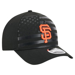 San Francisco Giants New Era American Flag 9FORTY M-Crown A-Frame Adjustable Hat - Black Hats