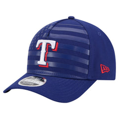 Texas Rangers New Era American Flag 9FORTY M-Crown A-Frame Adjustable Hat - Royal Hats