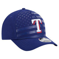 Texas Rangers New Era American Flag 9FORTY M-Crown A-Frame Adjustable Hat - Royal Hats