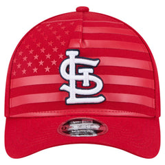 St. Louis Cardinals New Era American Flag 9FORTY M-Crown A-Frame Adjustable Hat - Red Hats