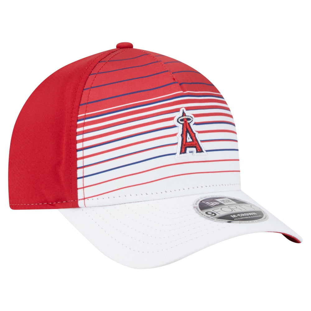 Los Angeles Angels New Era Gradient 9FORTY M-Crown Adjustable Hat - Red Hats