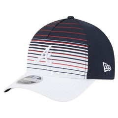 Atlanta Braves New Era Gradient 9FORTY M-Crown Adjustable Hat - Navy Hats