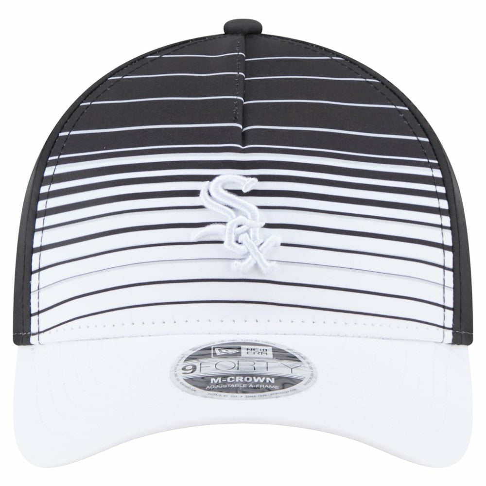 Chicago White Sox New Era Gradient 9FORTY M-Crown Adjustable Hat - Black Hats