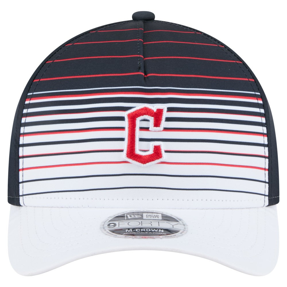Cleveland Guardians New Era Gradient 9FORTY M-Crown Adjustable Hat - Navy Hats