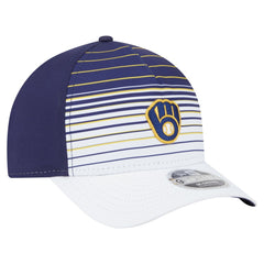 Milwaukee Brewers New Era Gradient 9FORTY M-Crown Adjustable Hat - Navy Hats