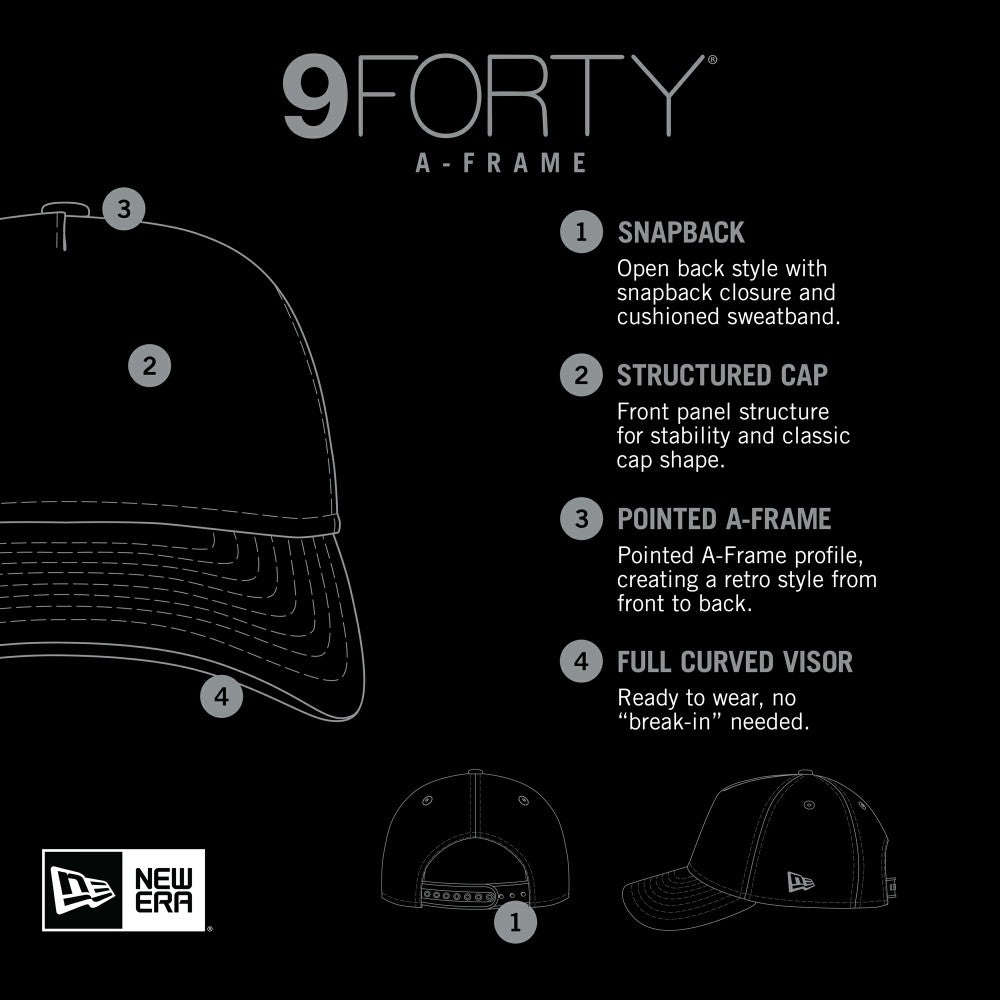 Milwaukee Brewers New Era Gradient 9FORTY M-Crown Adjustable Hat - Navy Hats