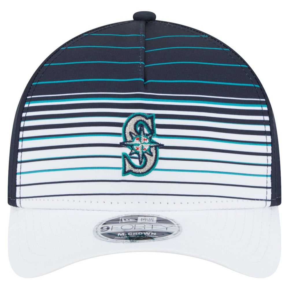 Seattle Mariners New Era Gradient 9FORTY M-Crown Adjustable Hat - Navy Hats