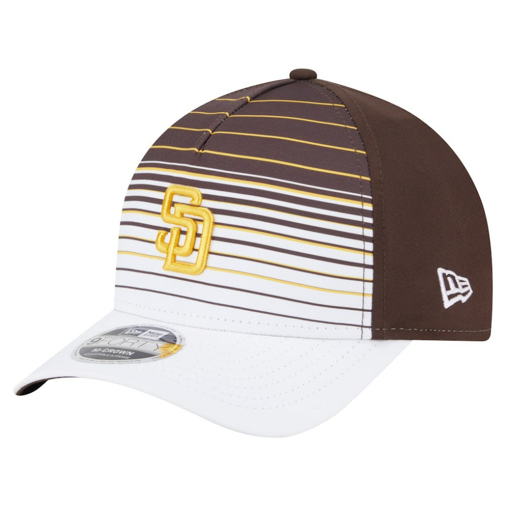 San Diego Padres New Era Gradient 9FORTY M-Crown Adjustable Hat - Brown Hats
