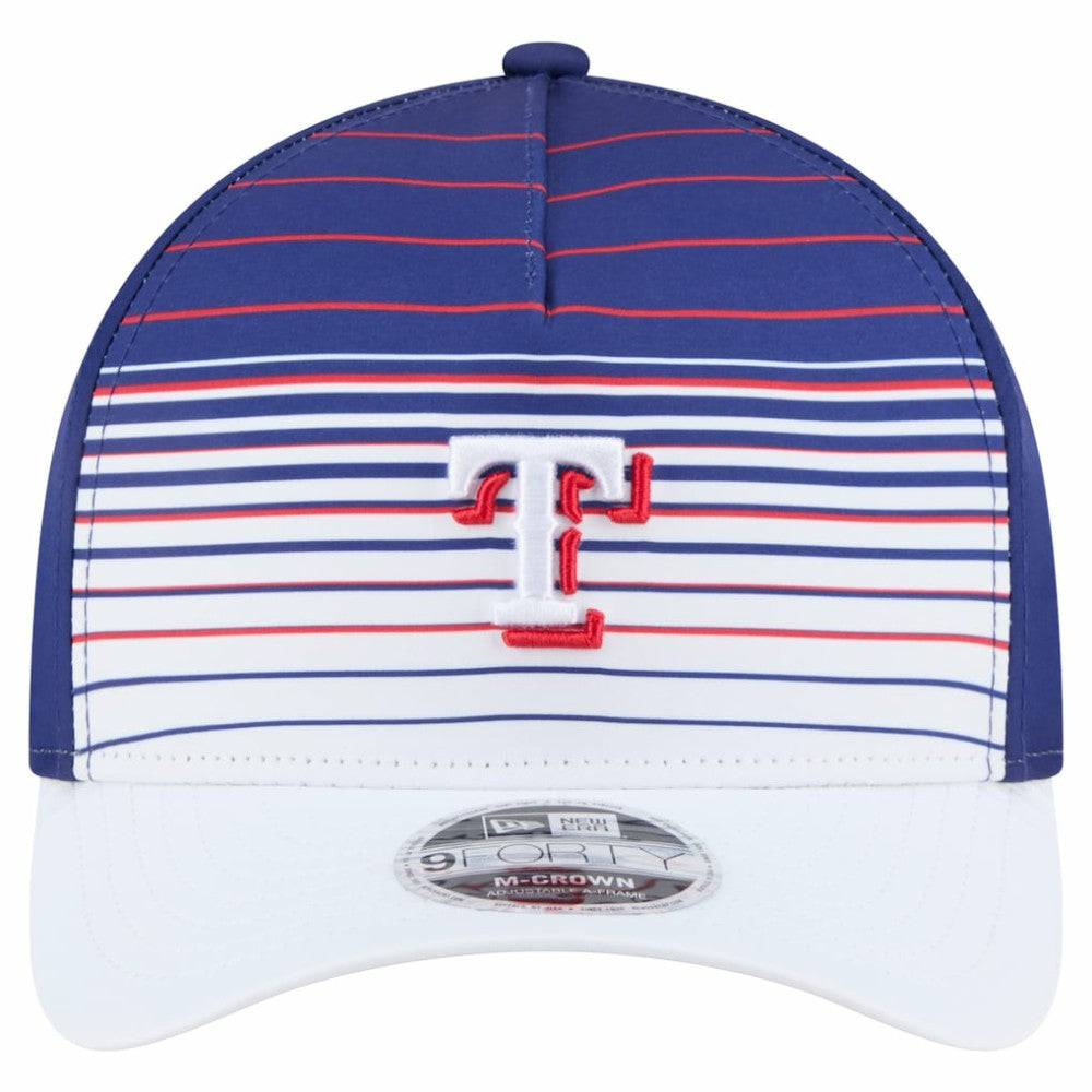 Texas Rangers New Era Gradient 9FORTY M-Crown Adjustable Hat - Royal Hats