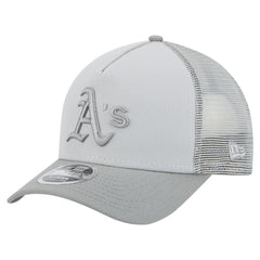 Athletics New Era Color Pack A-Frame 9FORTY Trucker Adjustable Hat - Gray Hats