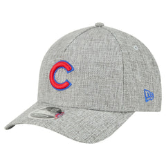 Chicago Cubs New Era Cotton Weave M-Crown A-Frame 9FORTY Adjustable Hat - Gray Hats