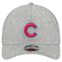 Chicago Cubs New Era Cotton Weave M-Crown A-Frame 9FORTY Adjustable Hat - Gray Hats