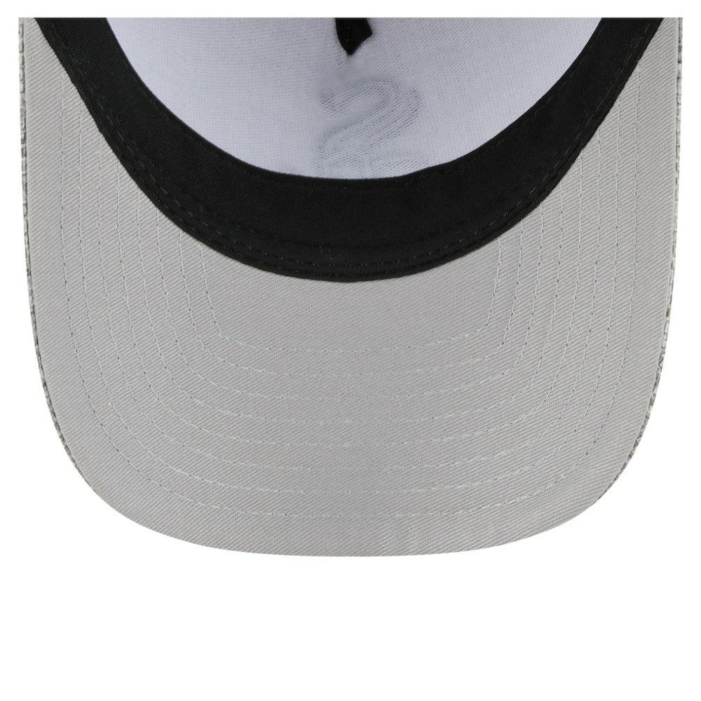 Chicago White Sox New Era Cotton Weave M-Crown A-Frame 9FORTY Adjustable Hat - Gray Hats