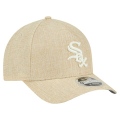 Chicago White Sox New Era Cotton Weave M-Crown A-Frame 9FORTY Adjustable Hat - Beige Hats