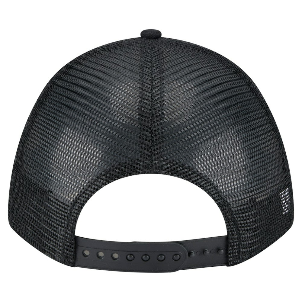 Athletics New Era Gradient 9FORTY A-Frame M-Crown Trucker Adjustable Hat - Black Hats