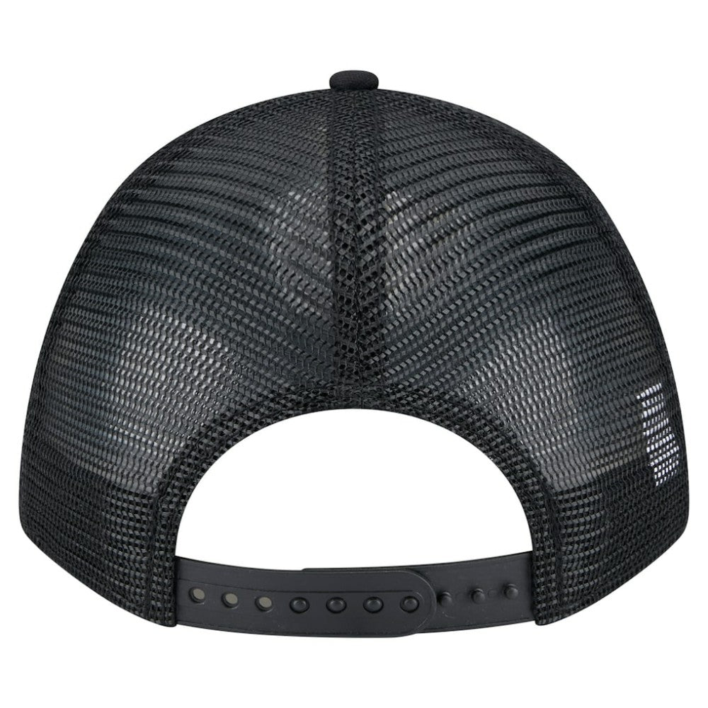 San Diego Padres New Era Gradient 9FORTY A-Frame M-Crown Trucker Adjustable Hat - Black Hats