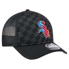 Chicago White Sox New Era Gradient 9FORTY A-Frame M-Crown Trucker Adjustable Hat - Black Hats