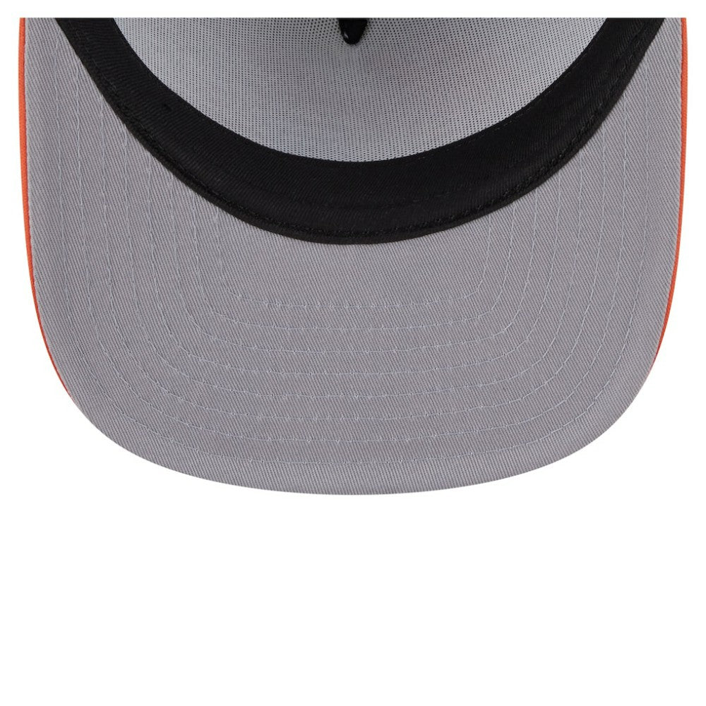 New York Mets New Era Retro Script Trucker 9FIFTY Snapback Hat - White/Orange Hats