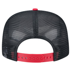 Cleveland Guardians New Era Retro Script Trucker 9FIFTY Snapback Hat - White/Red Hats
