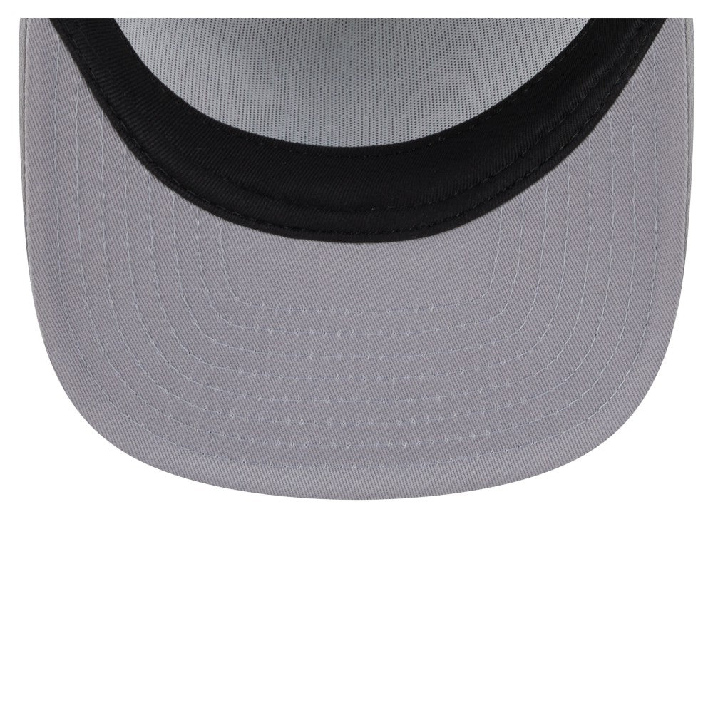 Los Angeles Dodgers New Era Retro Script Trucker 9FIFTY Snapback Hat - White/Gray Hats