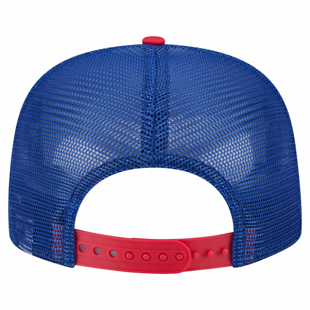 Chicago Cubs New Era Retro Script Trucker 9FIFTY Snapback Hat - White/Red Hats