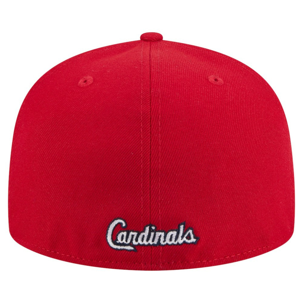 St. Louis Cardinals New Era Overlap 59FIFTY Fitted Hat - Red Hats
