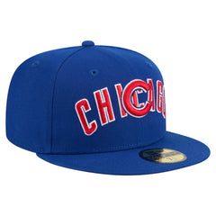 Chicago Cubs New Era Overlap 59FIFTY Fitted Hat - Royal Hats