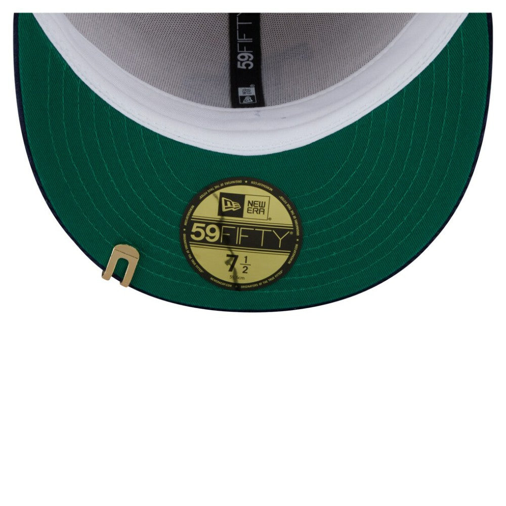 Tampa Bay Rays New Era Two-Tone Corduroy 59FIFTY Fitted Hat - Cream/Navy Hats
