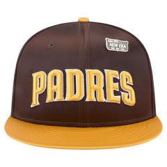 San Diego Padres New Era Satin 59FIFTY Fitted Hat - Brown/Gold Hats