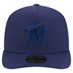 Miami Marlins New Era Color Pack A-Frame 59FIFTY Fitted Hat - Navy Hats