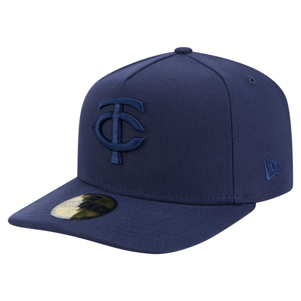 Minnesota Twins New Era Color Pack A-Frame 59FIFTY Fitted Hat - Navy Hats